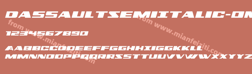Dassault Semi Italic 0M2z预览图1