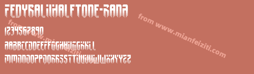 Fedyral Ii Halftone RanA预览图1