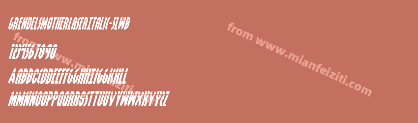 Grendels Mother Laser Italic 5 LwB预览图1