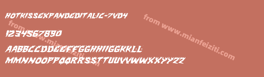 Hot Kiss Expanded Italic 7 Vd4预览图1