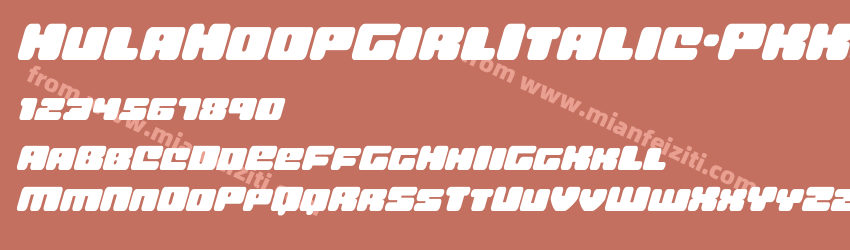 Hula Hoop Girl Italic PK Kjd预览图1