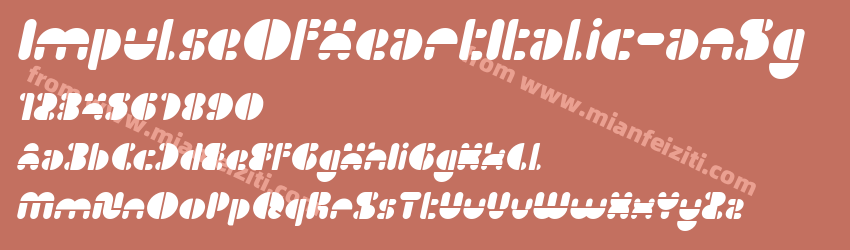 Impulse Of Heart Italic an5g预览图1
