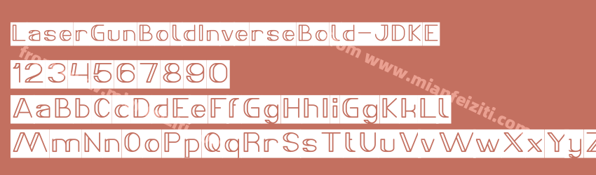 Laser Gun Bold Inverse Bold JDKE预览图1