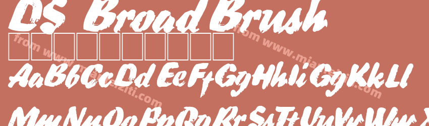 DS BroadBrush字体预览