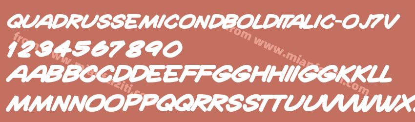 Quadrus Semicond Bold Italic oj7V预览图1