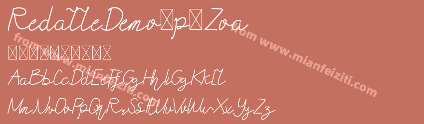 RedalleDEMO Regular预览图1