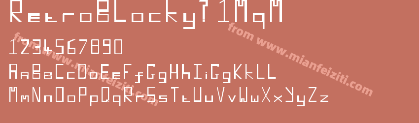 Retro Blocky 1 MqM预览图1
