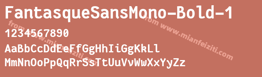 Fantasque Sans Mono Bold预览图1