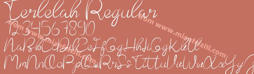 Terlelah Regular预览图1