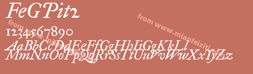 IM FELL Great Primer Italic预览图1