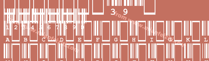 CIA Code 39 Medium Text预览图1