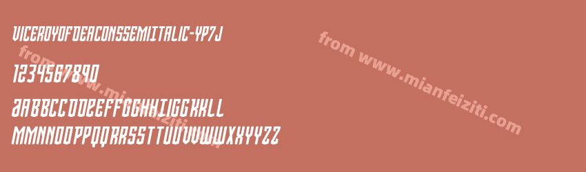 Viceroy Of Deacons Semi Italic Yp7j预览图1