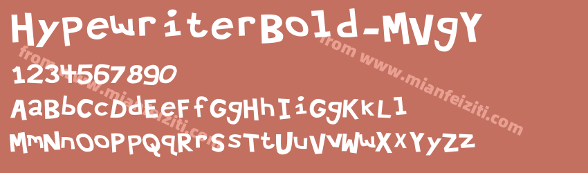 Hypewriter Bold M VgY预览图1
