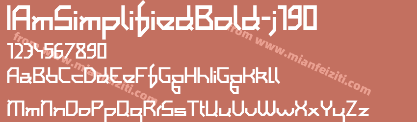 I Am Simplified Bold j190预览图1