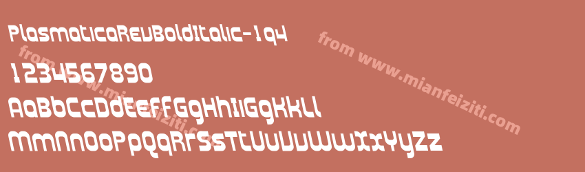 Plasmatica Rev Bold Italic 1q4预览图1