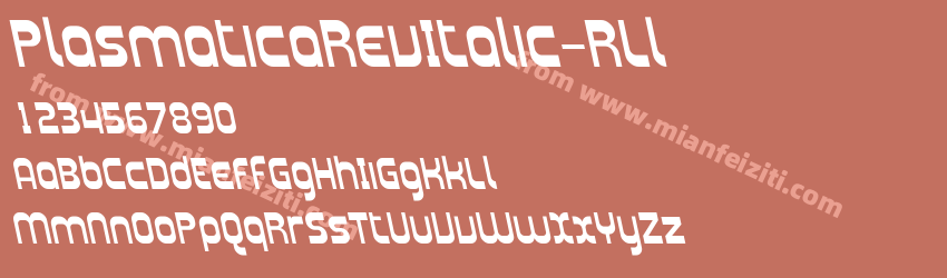 Plasmatica Rev Italic R Ll预览图1