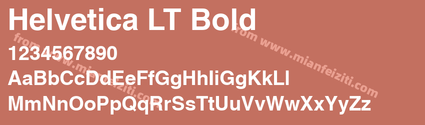 Helvetica LT Bold预览图1