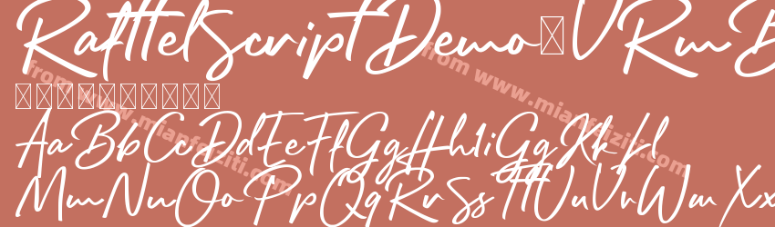 Rafttel ScriptDEMO Regular预览图1