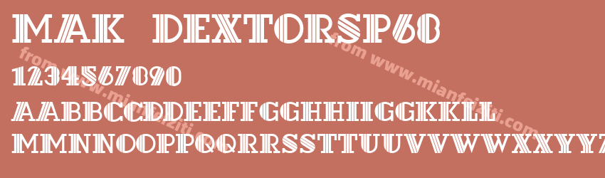 MAK DextorSP68字体预览