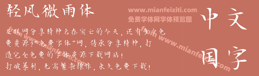 轻风微雨体预览图1