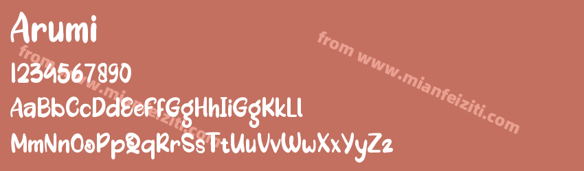 Arumi Regular预览图1