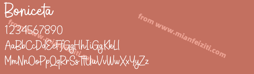 Boniceta Regular预览图1