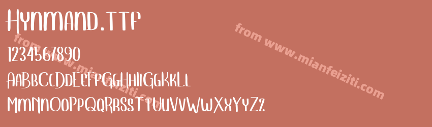 Hynmand.ttf预览图1