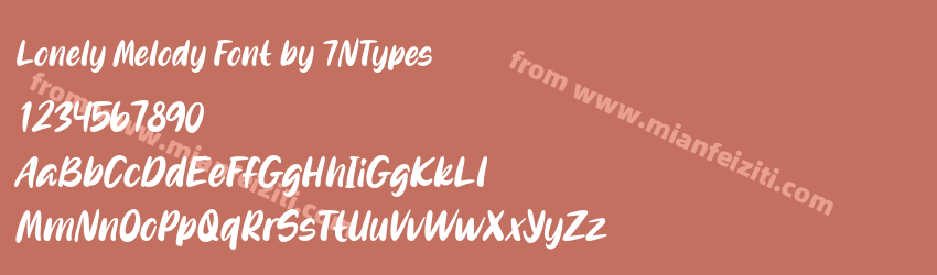 Lonely Melody Font by 7N Types预览图1