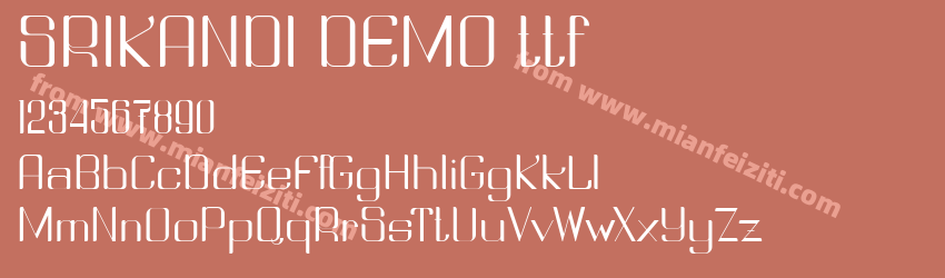SRIKANDI DEMO ttf预览图1