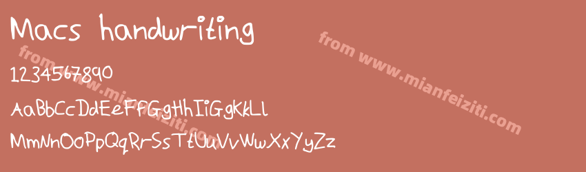 Macs handwriting预览图1