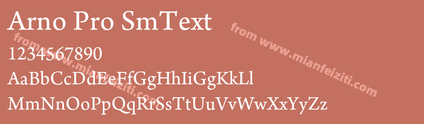 Arno Pro Sm Text预览图1