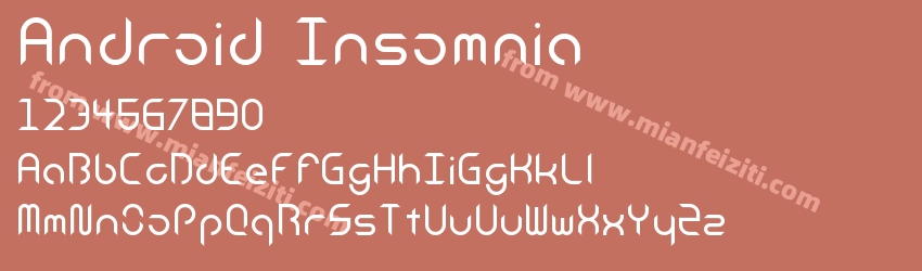 Android Insomnia字体预览