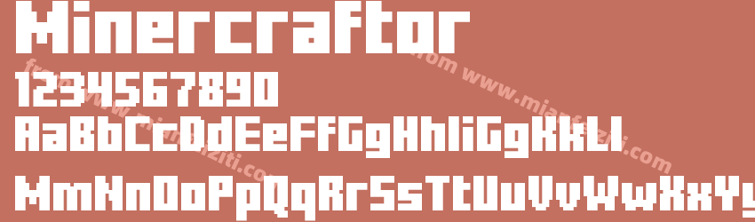 Minercraftory Regular预览图1