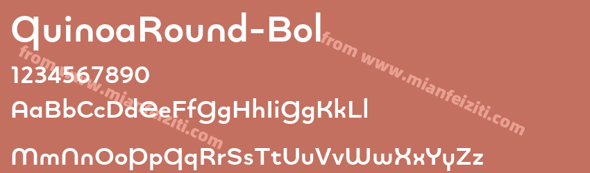 ☞ Quinoa Round Bold预览图1