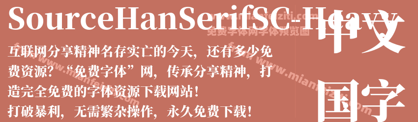 Source Han SerifSC Heavy预览图1
