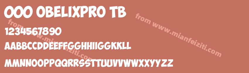 000 ObelixPro TB字体预览