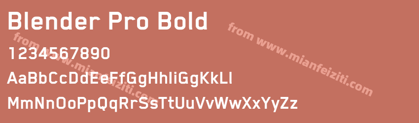 Blender Pro Bold预览图1