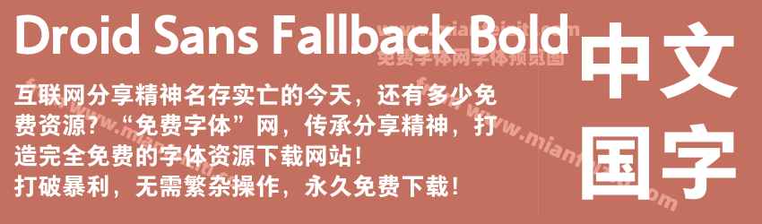 Droid Sans Fallback Bold预览图1