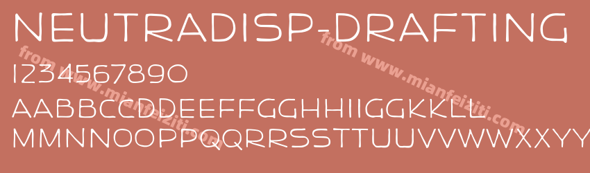 NeutraDisp-Drafting字体预览