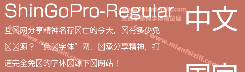 Shin Go Pro Regular预览图1
