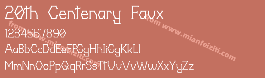 20th Centenary Faux预览图1