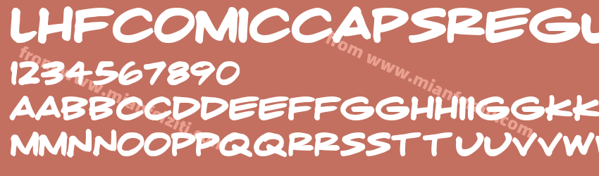 LHF Comic Caps Regular预览图1