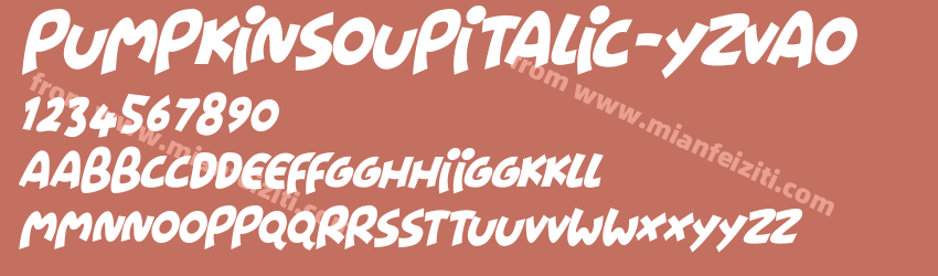 Pumpkin Soup Italic Yz Vao预览图1