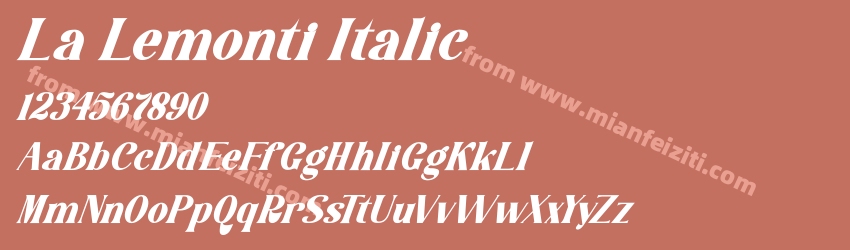 La Lemonti Italic预览图1