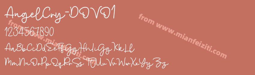 AngelCry-DOVO1字体预览