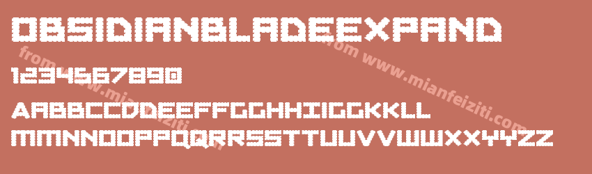 obsidianbladeexpand字体预览
