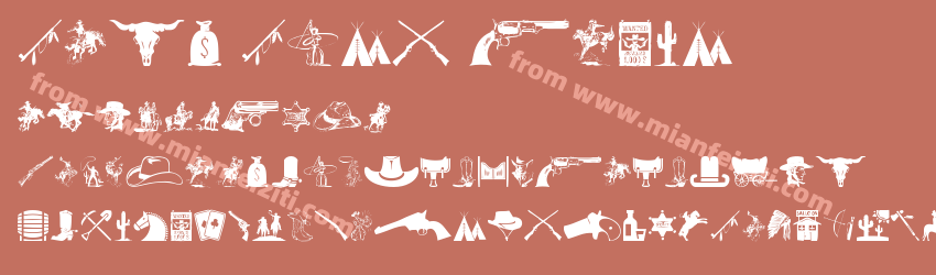 Wild West Icons字体预览