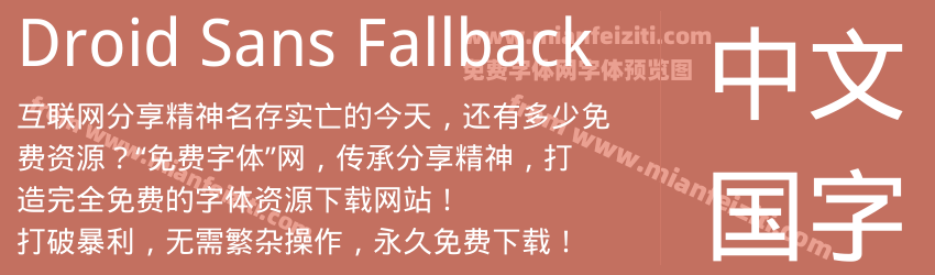 Droid Sans Fallback预览图1