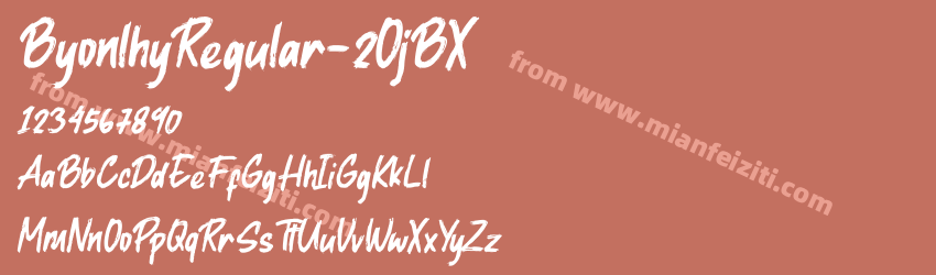 Byonlhy Regular 2 OjBX预览图1