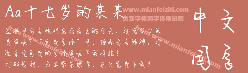 Aa十七岁的某某预览图1